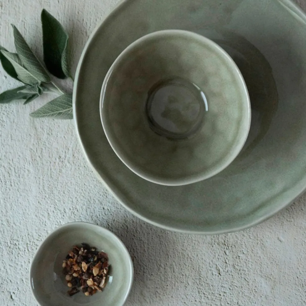 Bol ensaladera y frutero de gres Organic Collection