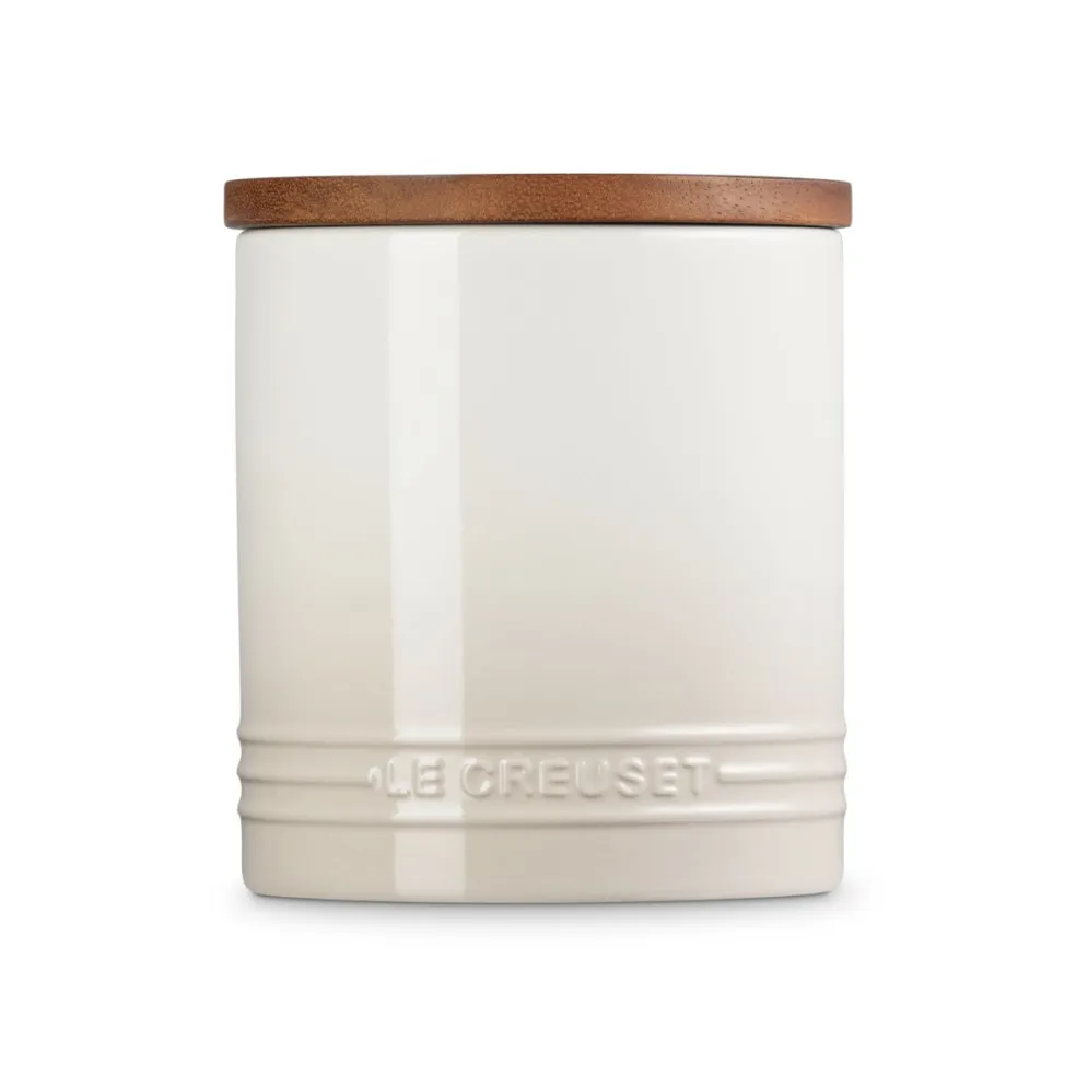 Bote cerámico con tapa de madera Signature Le Creuset