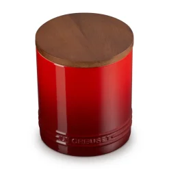 Bote cerámico con tapa de madera Signature Le Creuset