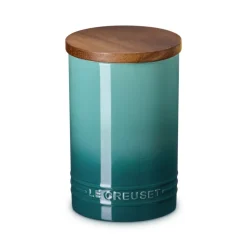 Bote cerámico con tapa de madera Signature Le Creuset