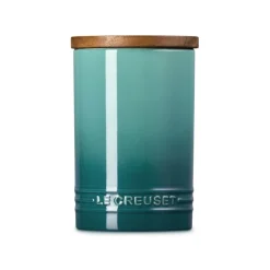 Bote cerámico con tapa de madera Signature Le Creuset