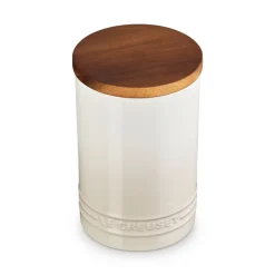 Bote cerámico con tapa de madera Signature Le Creuset