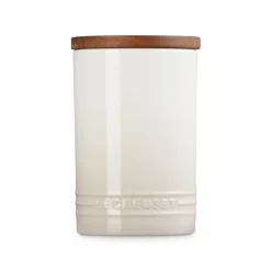 Bote cerámico con tapa de madera Signature Le Creuset