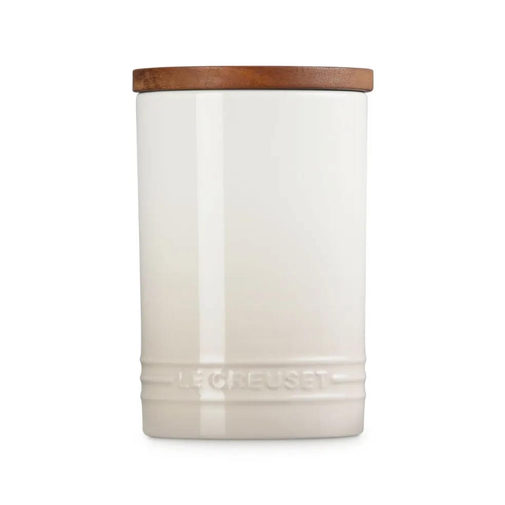 Bote cerámico con tapa de madera Signature Le Creuset