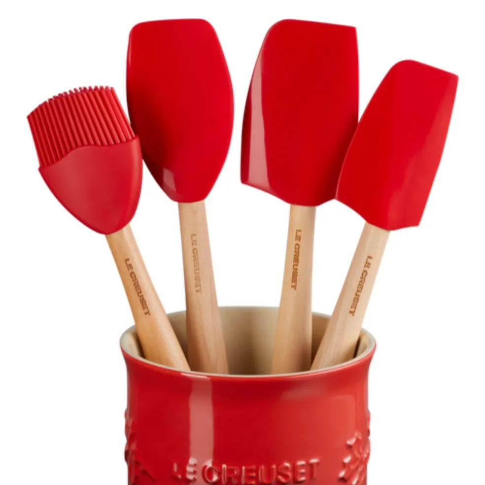 Bote cerámico para espátulas Holly ¡Edición Especial Navidad! Le Creuset