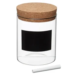 Bote de cristal de almacenamiento con etiqueta KitchenCraft Natural Elements