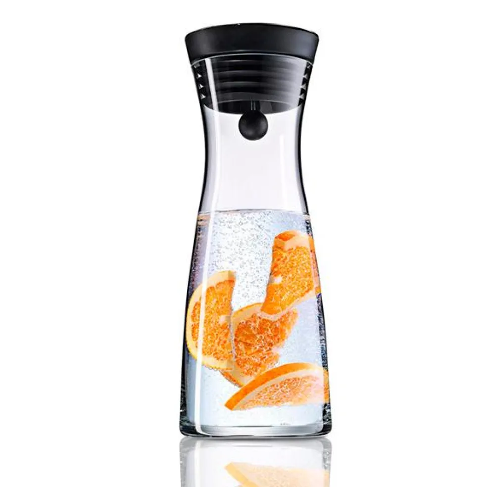 Botella de cristal con colador y tapa oscilante WMF