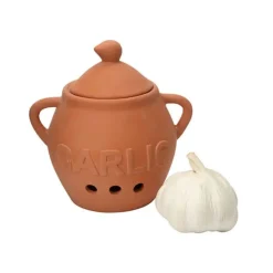 Bote para ajos de terracota Dexam