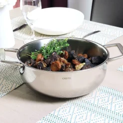 Cacerola alta de acero inoxidable 5-Ply con tapa Castel'Pro Cristel