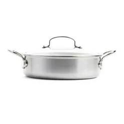 Cacerola baja cerámica con exterior acero inoxidable Premiere GreenPan