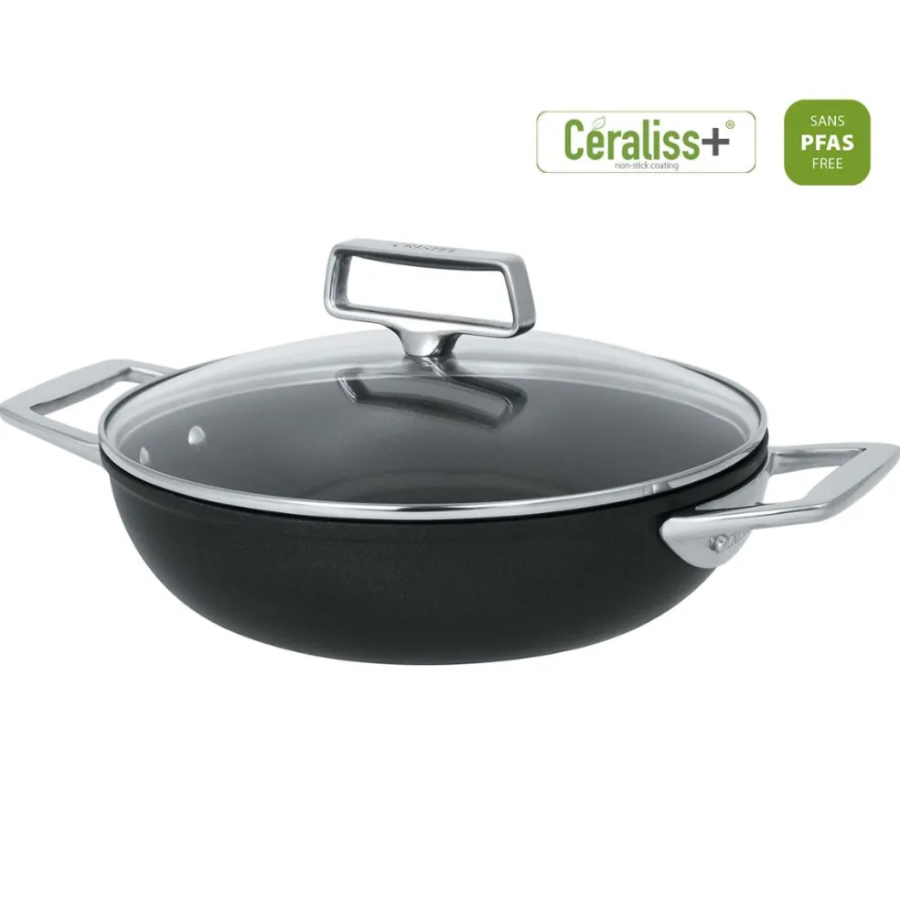 Cacerola baja cerámica con tapa Ceraliss+ Castel'Pro Cristel