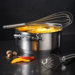 Cacerola baja de acero inoxidable con tapa de cristal Expertiso Rösle