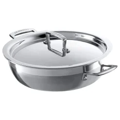 Cacerola baja de acero inoxidable 3-PLY Le Creuset