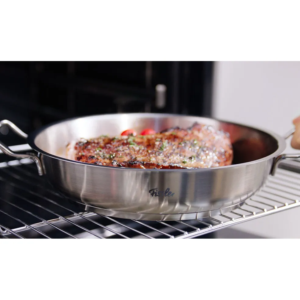Cacerola baja tipo paellera 28cm de acero inox Original-Profi Collection® Fissler