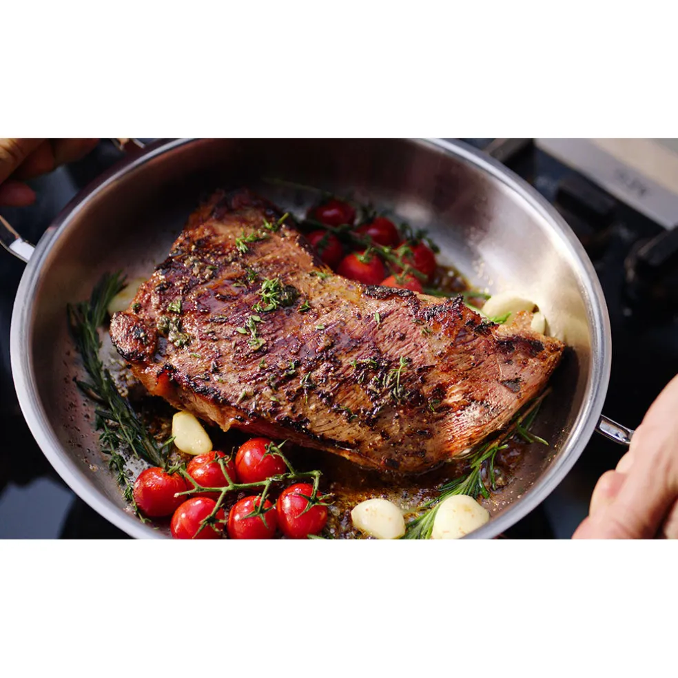 Cacerola baja tipo paellera 28cm de acero inox Original-Profi Collection® Fissler