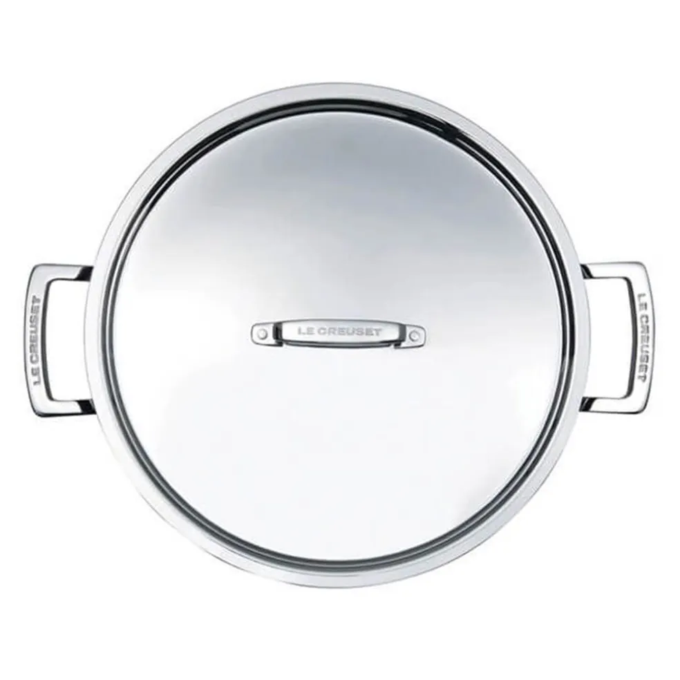 Cacerola baja tipo rustidera acero inox Le Creuset