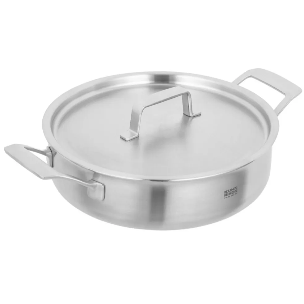 Cacerola baja tipo rustidera de acero inoxidable 5 capas Fiveply Kuhn Rikon