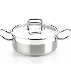 Cacerola de acero inoxidable con tapa Bra Profesional