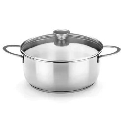 Cacerola de acero inoxidable con tapa Ancora BRA