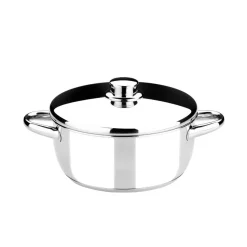 Cacerola de acero inoxidable con tapa Optima Monix