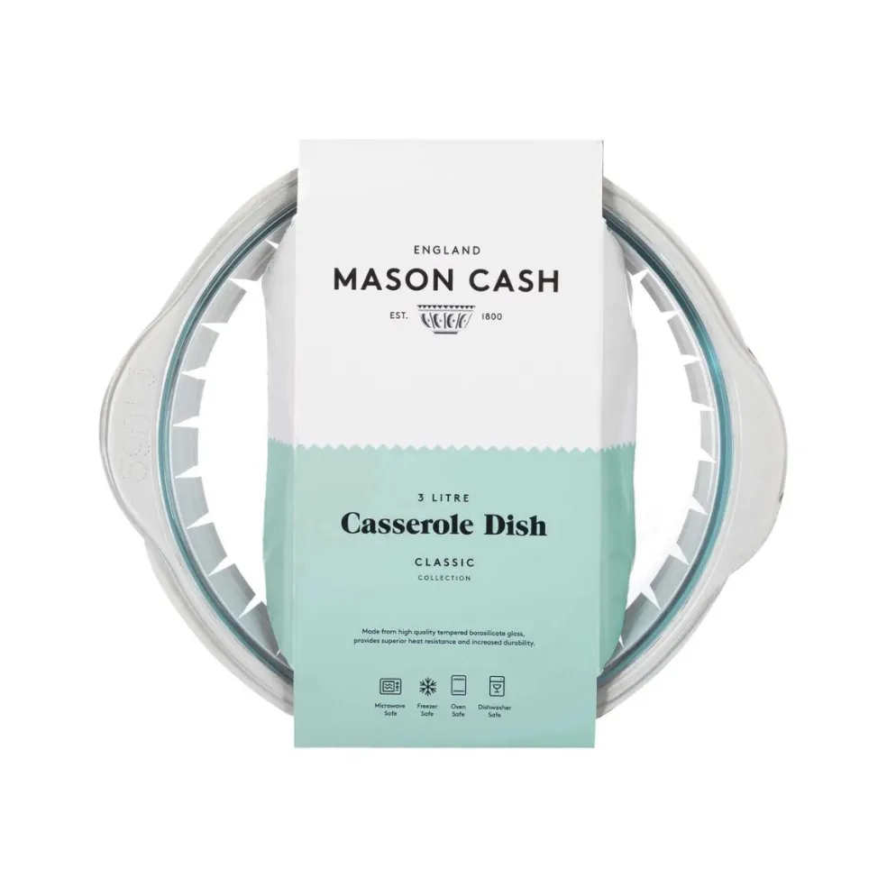 Cacerola de cristal con tapa Mason Cash