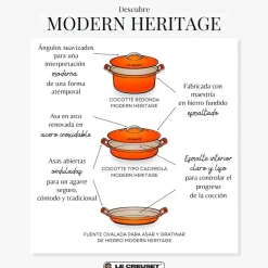 Cacerola multifunción oval de hierro fundido Modern Heritage Le Creuset