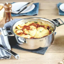 Cacerola y sauté de acero inoxidable multicapa Casteline Cristel