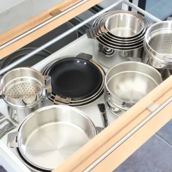Cacerola y sauté de acero inoxidable multicapa Casteline Cristel