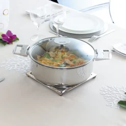 Cacerola y sauté de acero inoxidable multicapa Casteline Cristel