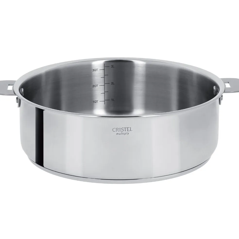 Cacerola y sauté de acero inoxidable multicapa Casteline Cristel