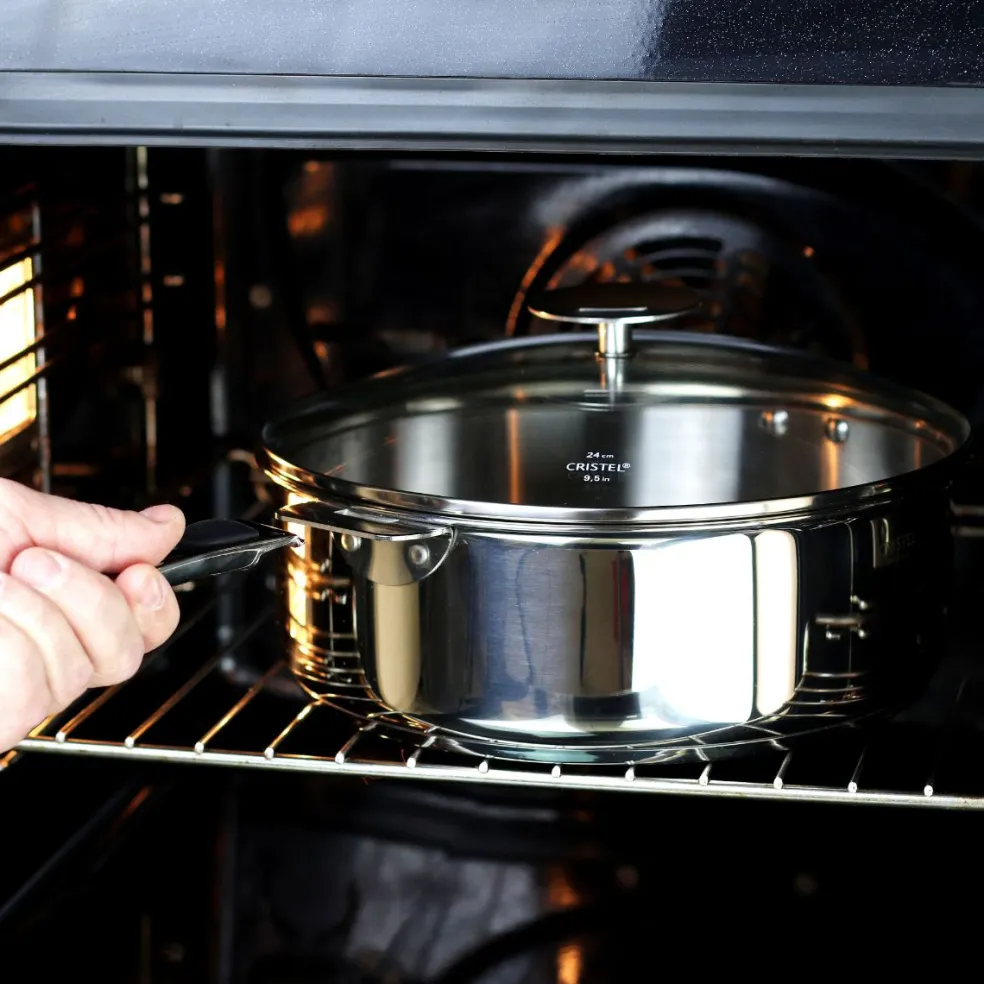 Cacerola y sauté de acero inoxidable multicapa Casteline Cristel