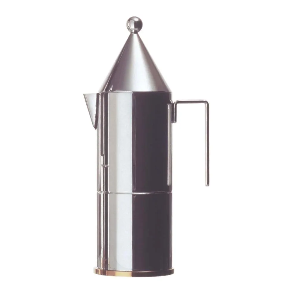 Cafetera de acero inoxidable La Conica Aldo Rossi Alessi