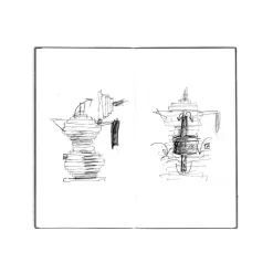 Cafetera de aluminio fundido de Michele De Lucchi Pulcina Alessi (apta inducción)