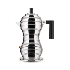 Cafetera de aluminio fundido de Michele De Lucchi Pulcina Alessi (apta inducción)