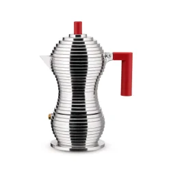 Cafetera de aluminio fundido de Michele De Lucchi Pulcina Alessi (apta inducción)