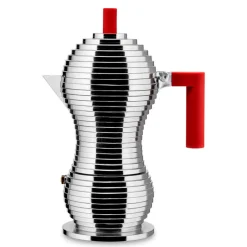 Cafetera de aluminio fundido de Michele De Lucchi Pulcina Alessi (apta inducción)