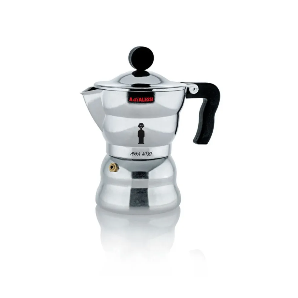 Cafetera de aluminio fundido Moka Alessi