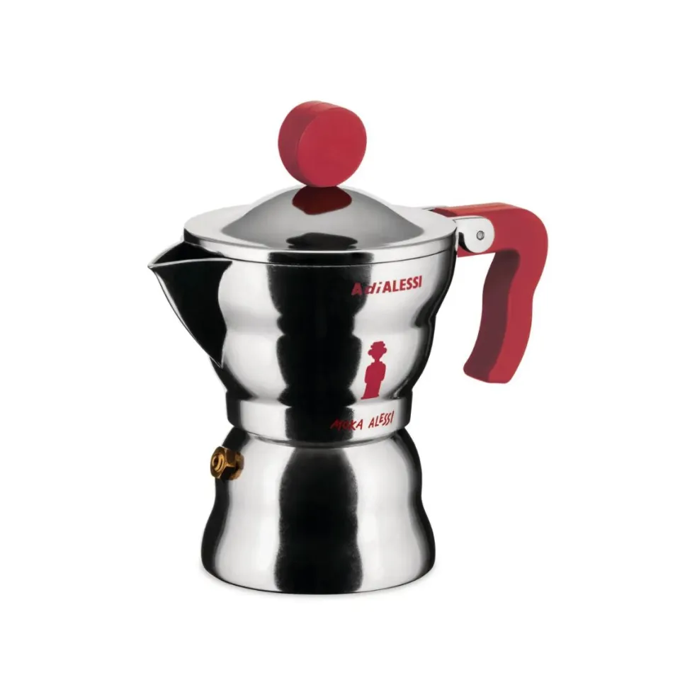 Cafetera de aluminio fundido Moka Alessi