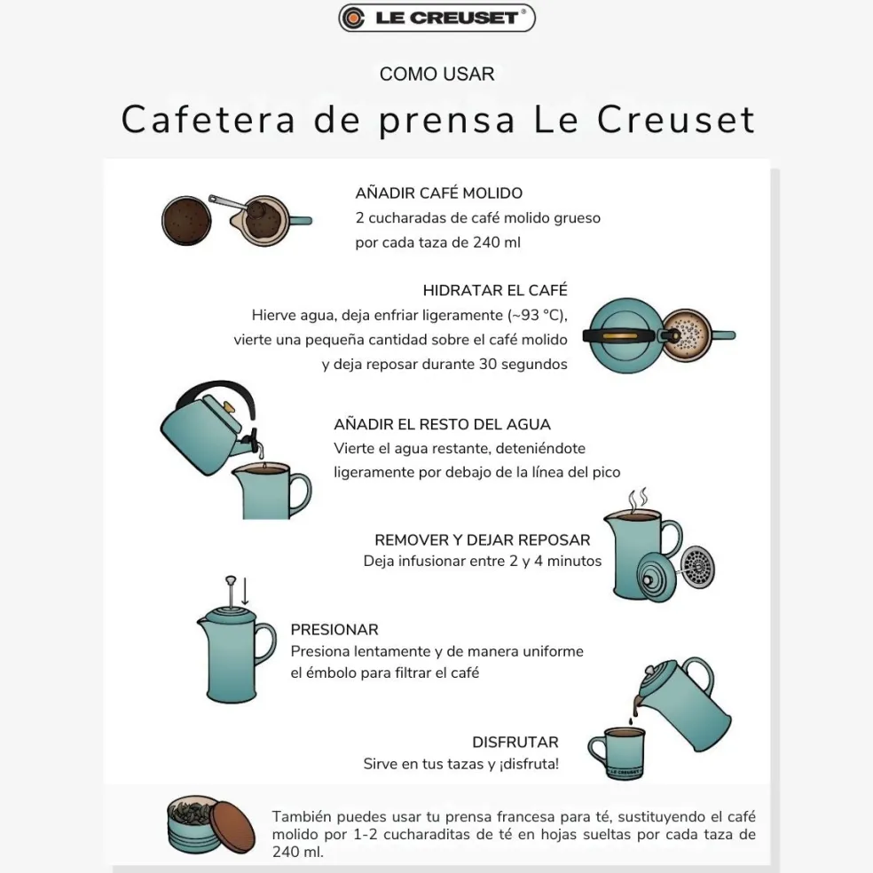 Cafetera de prensa Le Creuset