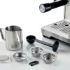 Cafetera Espresso de metal con molinillo de café y monodosis Ariete