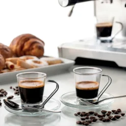 Cafetera Espresso de metal con molinillo de café y monodosis Ariete