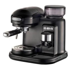 Cafetera Espresso Moderna con molinillo Ariete