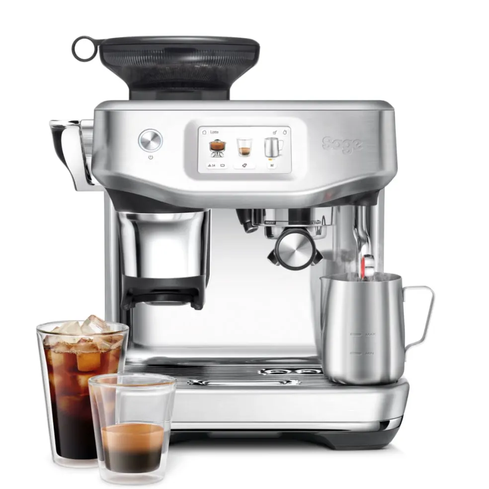 Cafetera Expresso automática con molinillo, pantalla táctil y extracción en frío Barista Touch™ Impress Sage