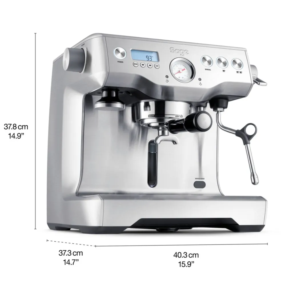Cafetera Expresso manual con 2 calderas Dual Boiler™ Sage