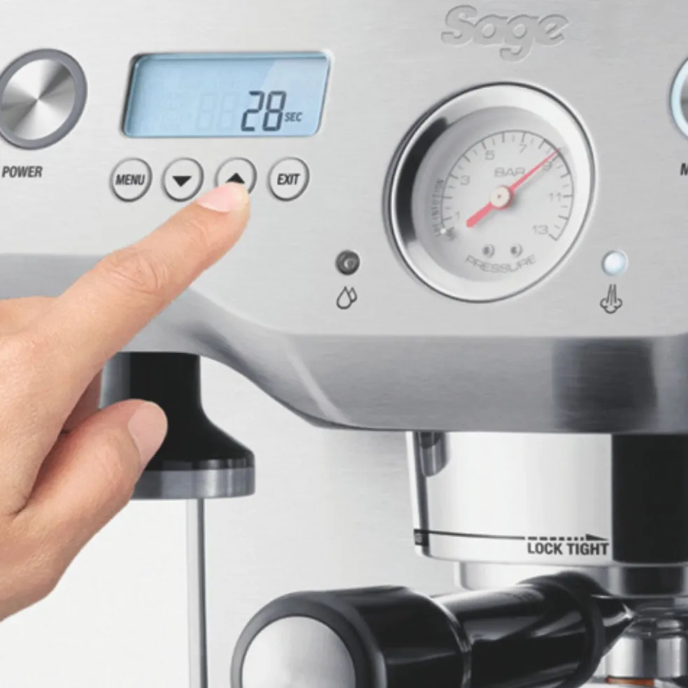 Cafetera Expresso manual con 2 calderas Dual Boiler™ Sage