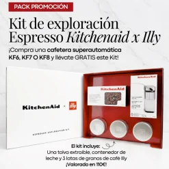 Cafetera Expresso superautomática con depósito y apta leches vegetales KF8 KitchenAid