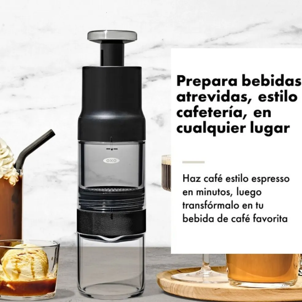 Cafetera portátil manual para café caliente y cold brew Rapid Brewer OXO
