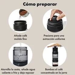 Cafetera portátil manual para café caliente y cold brew Rapid Brewer OXO