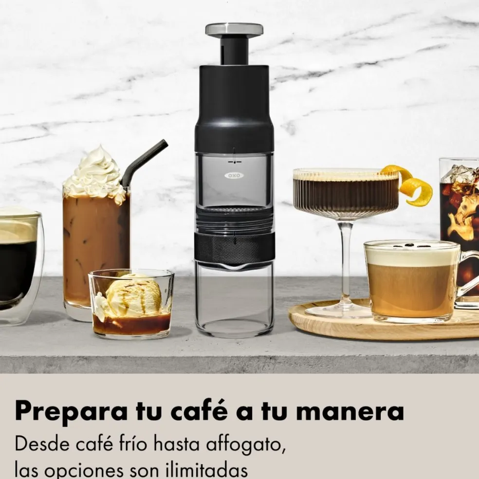 Cafetera portátil manual para café caliente y cold brew Rapid Brewer OXO
