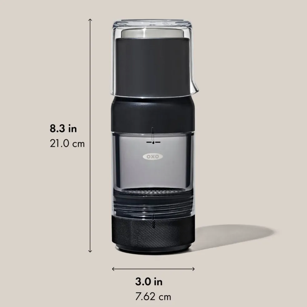 Cafetera portátil manual para café caliente y cold brew Rapid Brewer OXO